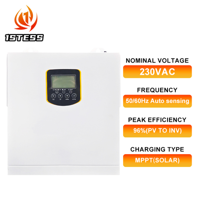 2.5KW 24V Single Phase Hybrid Solar Inverter Pure Sine Wave MPPT With Lithium Support