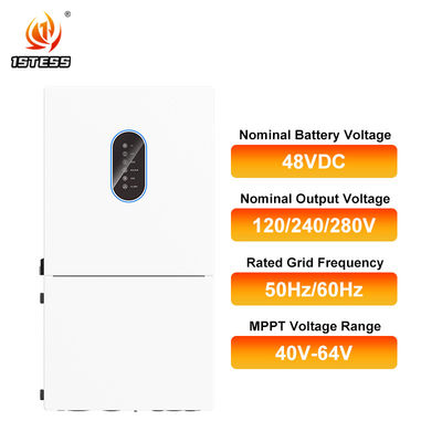 48V 5kw 6kw 7.6kw 10kw 11.4kw Hybrid Inverter On/Off Grid Solar Inverter Split Phase Pure Sine Wave Solar Inverter with MPPT